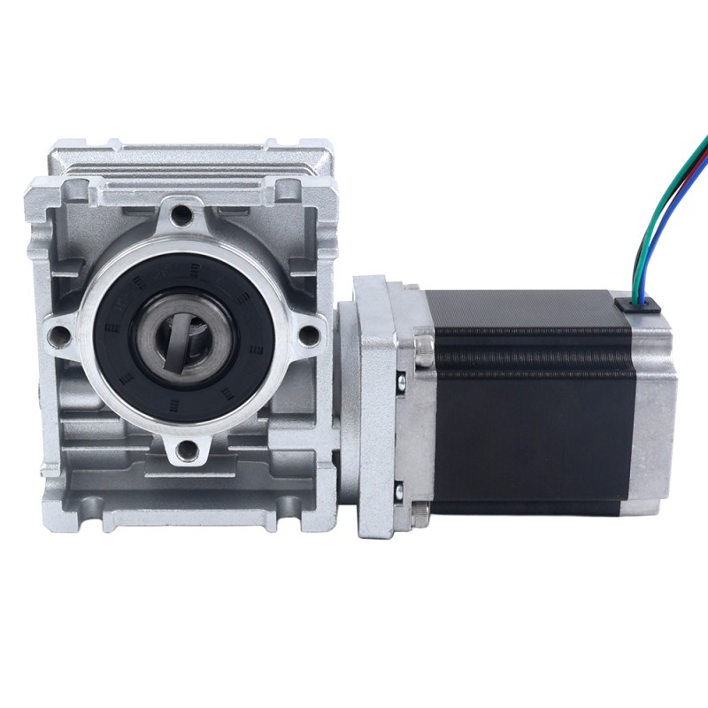 Nema 23 stappenmotor 76mm overbrengingsverhouding 15:1 Wormwiel Tandwielkast YRV30 Wormwiel Speed Reducer - 23HS30-2804S-YRV30-G15 | StepperOnline Nema 23 stappenmotor 76mm overbrengingsverhouding 15:1 Wormwiel Tandwielkast YRV30 Wormwiel Speed Reducer - 23HS30-2804S-YRV30-G15 | StepperOnline