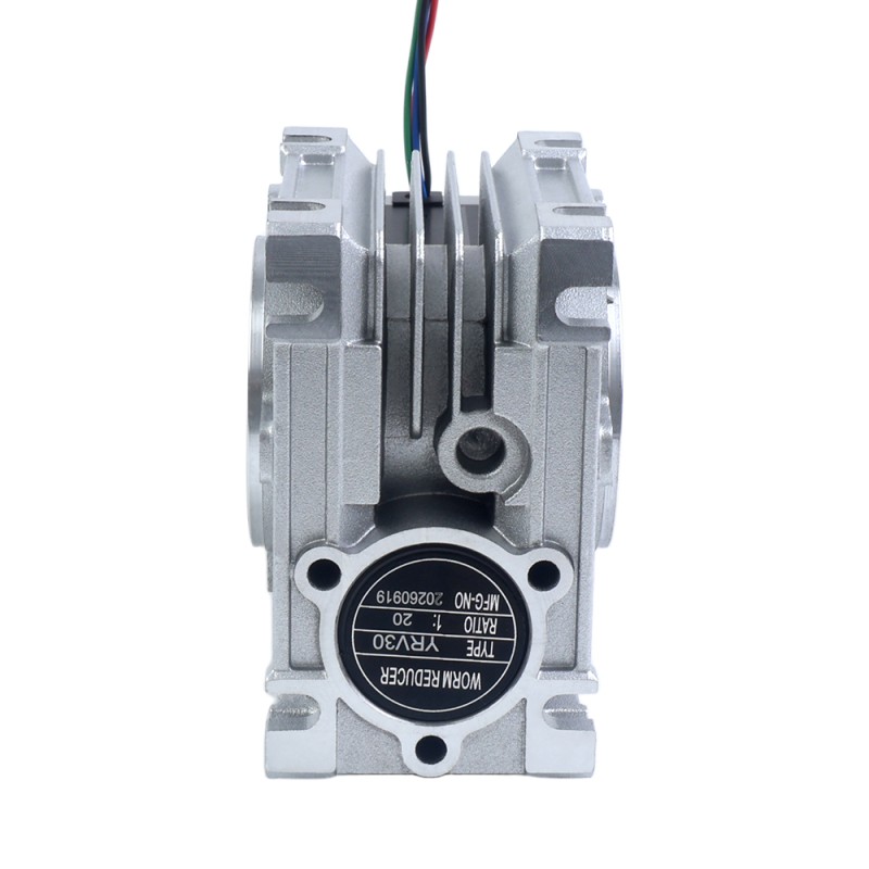 Nema 23 stappenmotor 113mm overbrengingsverhouding 20:1 Wormwiel Tandwielkast YRV30 Wormwiel Speed Reducer - 23HS45-4204S-YRV30-G20 | StepperOnline Nema 23 stappenmotor 113mm overbrengingsverhouding 20:1 Wormwiel Tandwielkast YRV30 Wormwiel Speed Reducer - 23HS45-4204S-YRV30-G20 | StepperOnline