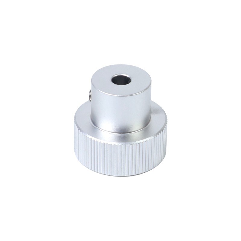 Motorhandwiel van aluminiumlegering, 25mm buitendiameter, 5mm boring - HWA25-D5 | StepperOnline