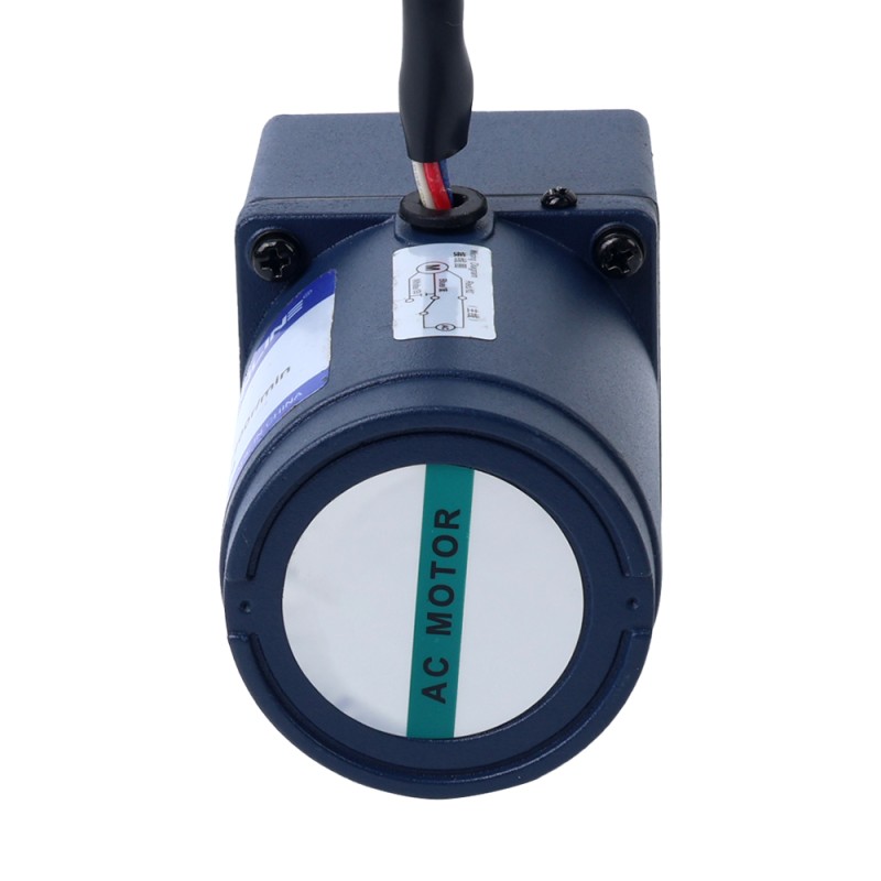 Eenfasig 110VAC 6W 60Hz Flens 60mm Overbrengingsverhouding 10:1 Spur-versnellingsbak AC-inductiemotor