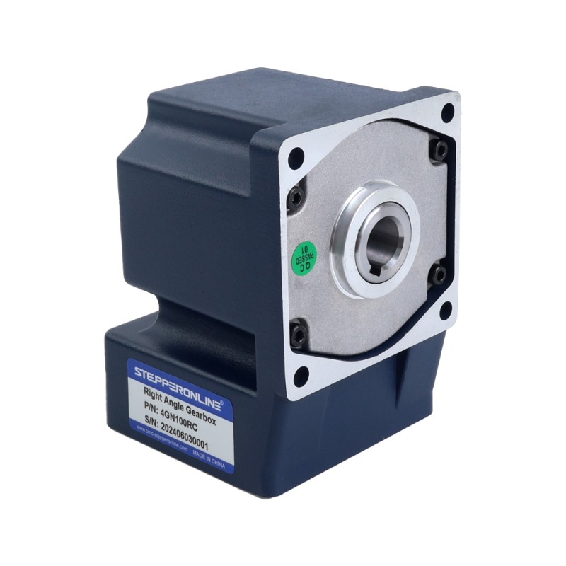 25W 220VAC 50Hz 0,9-13,5RPM 12,00Nm(1699,32oz.in) Flens 80mm Haakse versnellingsbak Eenfasige AC-motor met variabele snelheid - 4IK25RGN-C/4GN100RC | StepperOnline