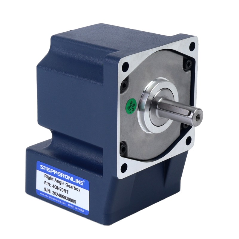 Drie fase 220VAC/380VAC 25W 50/60Hz Flens 80mm Overbrengingsverhouding 20:1 AC-inductiemotor met haakse versnellingsbak