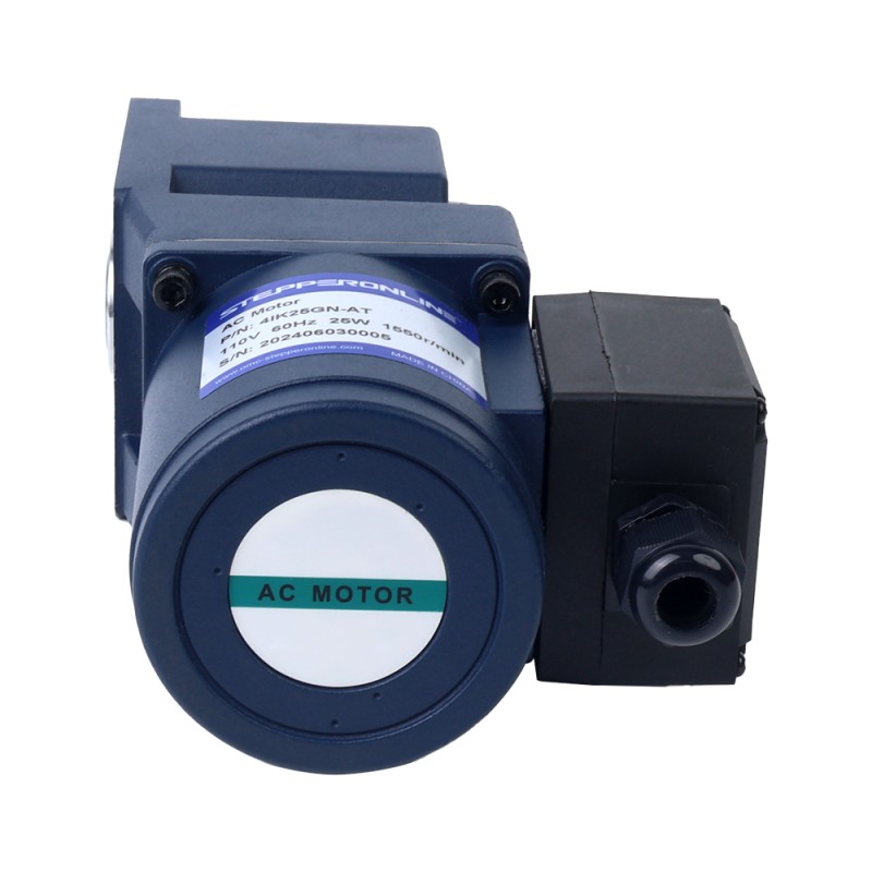 Drie fase 220VAC/380VAC 25W 50/60Hz Flens 80mm Overbrengingsverhouding 15:1 AC-inductiemotor met haakse versnellingsbak Drie fase 220VAC/380VAC 25W 50/60Hz Flens 80mm Overbrengingsverhouding 15:1 AC-inductiemotor met haakse versnellingsbak