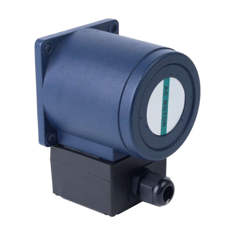 Eenfasig 220VAC 25W 50Hz Flens 80mm Overbrengingsverhouding 15:1 AC-inductiemotor met haakse versnellingsbak