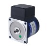 Drie fase 220VAC/380VAC 25W 50/60Hz Flens 80mm Overbrengingsverhouding 15:1 AC-inductiemotor met haakse versnellingsbak Drie fase 220VAC/380VAC 25W 50/60Hz Flens 80mm Overbrengingsverhouding 15:1 AC-inductiemotor met haakse versnellingsbak