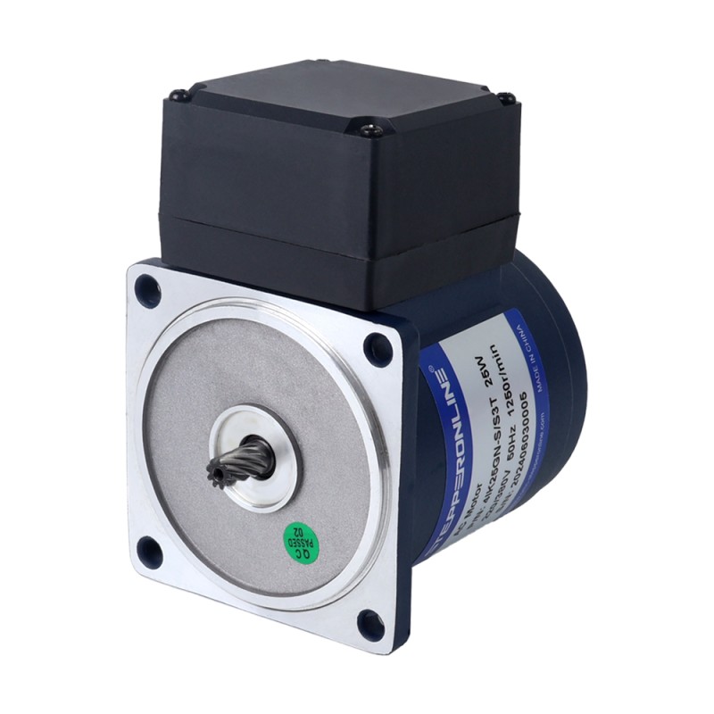 Drie fase 220VAC/380VAC 25W 50/60Hz Flens 80mm Overbrengingsverhouding 15:1 AC-inductiemotor met haakse versnellingsbak Drie fase 220VAC/380VAC 25W 50/60Hz Flens 80mm Overbrengingsverhouding 15:1 AC-inductiemotor met haakse versnellingsbak