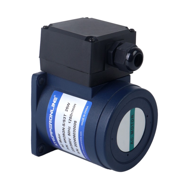 Drie fase 220VAC/380VAC 25W 50/60Hz Flens 80mm Overbrengingsverhouding 15:1 AC-inductiemotor met haakse versnellingsbak Drie fase 220VAC/380VAC 25W 50/60Hz Flens 80mm Overbrengingsverhouding 15:1 AC-inductiemotor met haakse versnellingsbak