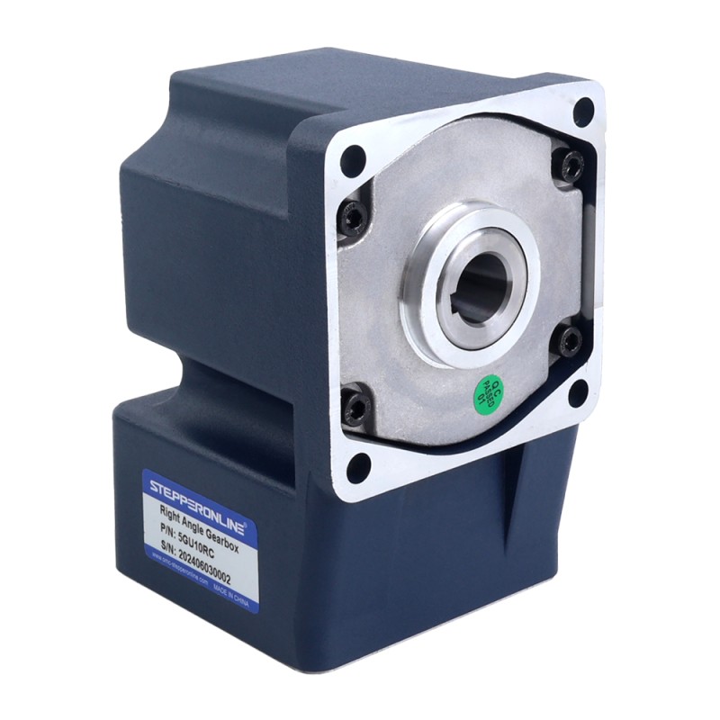 90W 220VAC 50Hz 135RPM 4,60Nm(651,41oz.in) Flens 90mm Rechthoekige versnellingsbak Holle as Eenfasige AC-inductiemotor - 5IK90GU-CFT/5GU10RC | StepperOnline
