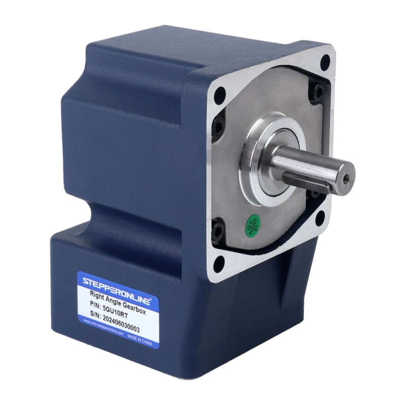 Drie fase 220VAC/380VAC 90W 50/60Hz Flens 90mm Overbrengingsverhouding 10:1 AC-inductiemotor met haakse versnellingsbak