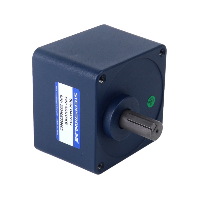 Geborstelde 12V DC motor 60Kg.cm/3.5RPM met 1166:1 Rechthoekige tandwielkast Geborsteld 24V 150W 11,93Nm(1689,43oz.in) 120RPM met 15:1 tandwielkast DC-reductiemotor - F5D150-24GU-18S/5GU15KB | StepperOnline