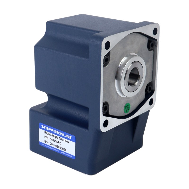 90W 220VAC 50Hz 90RPM 7,00Nm(991,28oz.in) Flens 90mm Rechthoekige versnellingsbak Holle as Eenfasige AC-inductiemotor - 5IK90GU-CFT/5GU15RC | StepperOnline