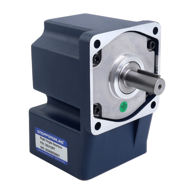 90W 220VAC 50Hz 90RPM 7,00Nm(991,28oz.in) Flens 90mm Haakse versnellingsbak Spiebaan-as Eenfasige AC-inductiemotor - 5IK90GU-CFT/5GU15RT | StepperOnline