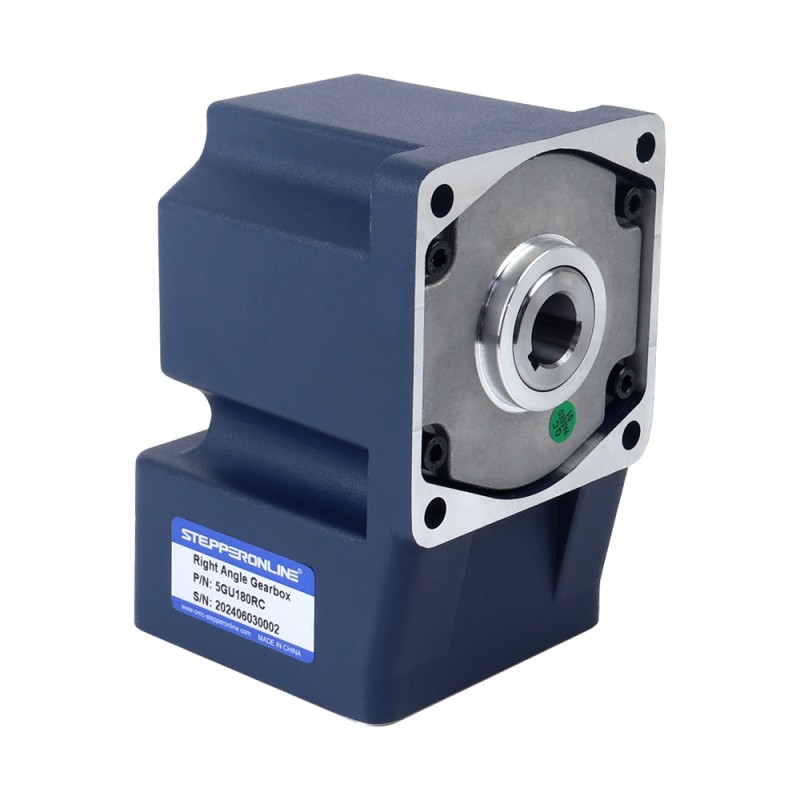 Drie fase 220VAC/380VAC 90W 50/60Hz Flens 90mm Overbrengingsverhouding 180:1 AC-inductiemotor met haakse versnellingsbak