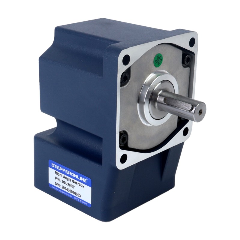 Drie fase 220VAC/380VAC 90W 50/60Hz Flens 90mm Overbrengingsverhouding 20:1 AC-inductiemotor met haakse versnellingsbak
