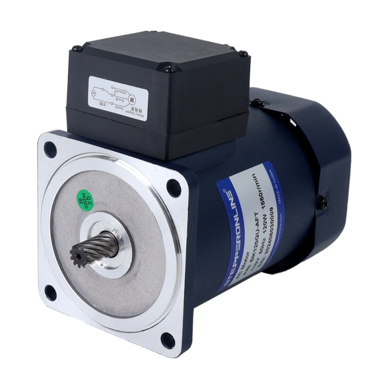 120W 110VAC 60Hz 7,75RPM 20,00Nm(2832,23oz.in) Flens 90mm Spur-versnellingsbak Eenfasige AC-inductiemotor - 5IK120GU-AFT/5GU200KB | StepperOnline