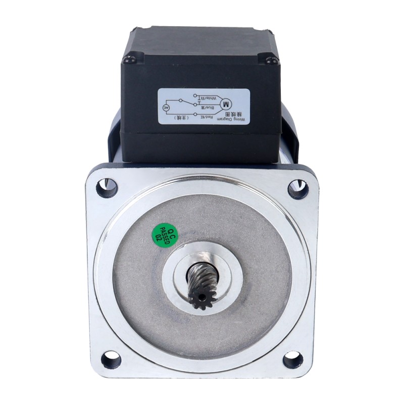 120W 110VAC 60Hz 7,75RPM 20,00Nm(2832,23oz.in) Flens 90mm Spur-versnellingsbak Eenfasige AC-inductiemotor - 5IK120GU-AFT/5GU200KB | StepperOnline