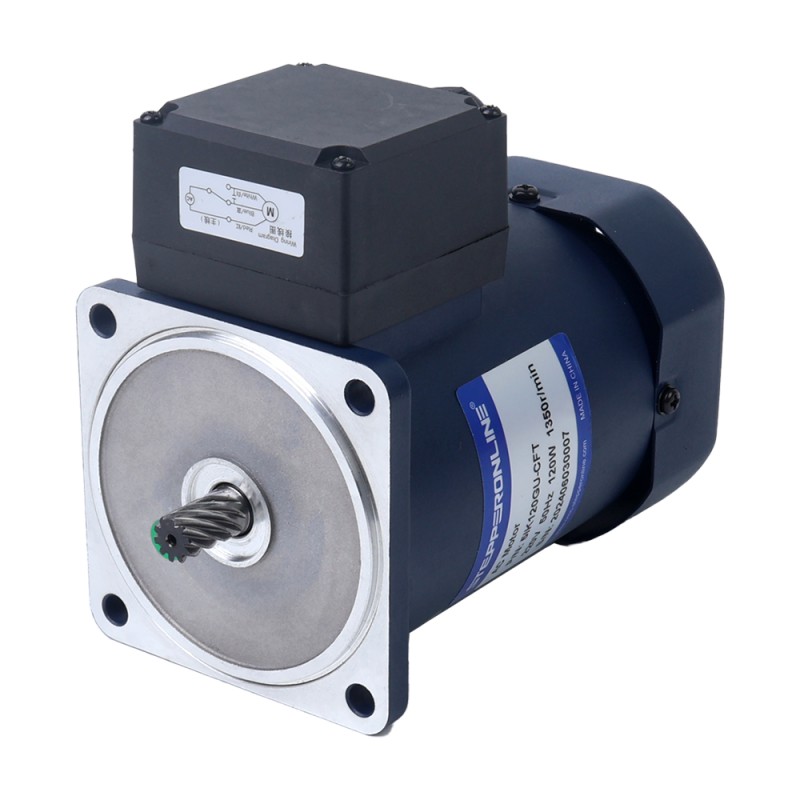 Eenfasig 220VAC 120W 50Hz Flens 90mm Overbrengingsverhouding 30:1 Spur-versnellingsbak AC-inductiemotor