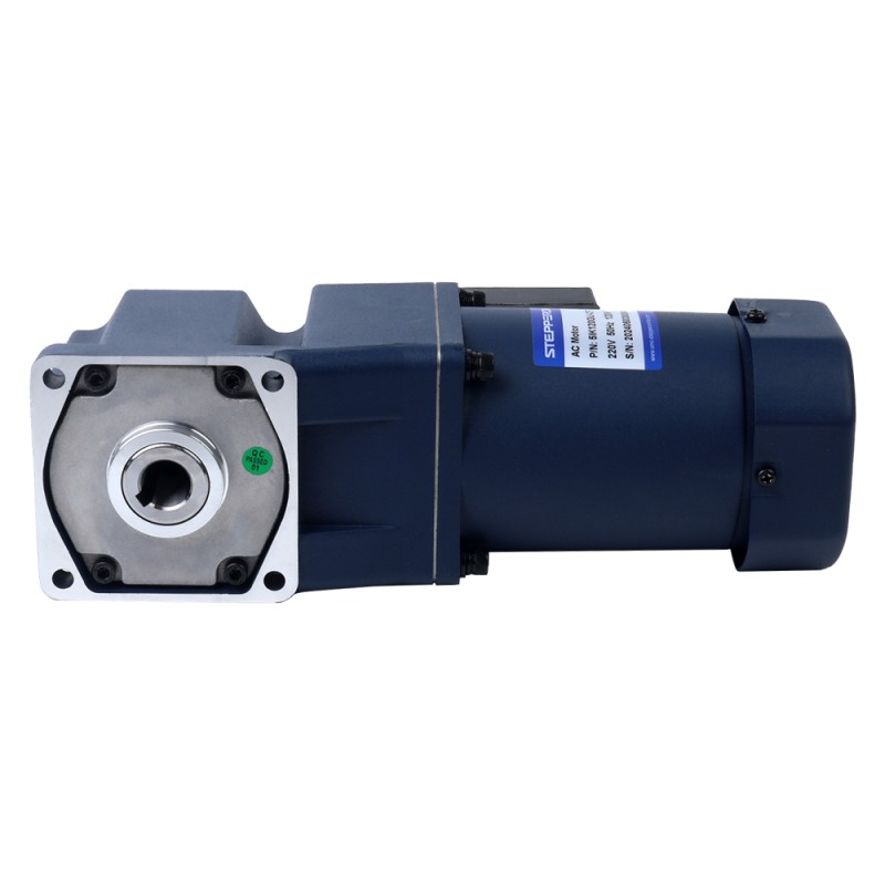 120W 110VAC 60Hz 7,5RPM 40,00Nm(5664,47oz.in) Flens 90mm Rechthoekige versnellingsbak Holle as Eenfasige AC-inductiemotor - 5IK120GU-AFT/5GU180RC | StepperOnline