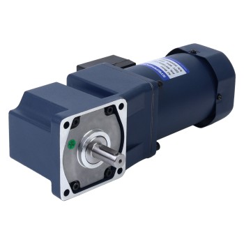 120W 110VAC 60Hz 45RPM 19,00Nm(2690,62oz.in) Flens 90mm Haakse versnellingsbak Spiebaan-as Eenfasige AC-inductiemotor