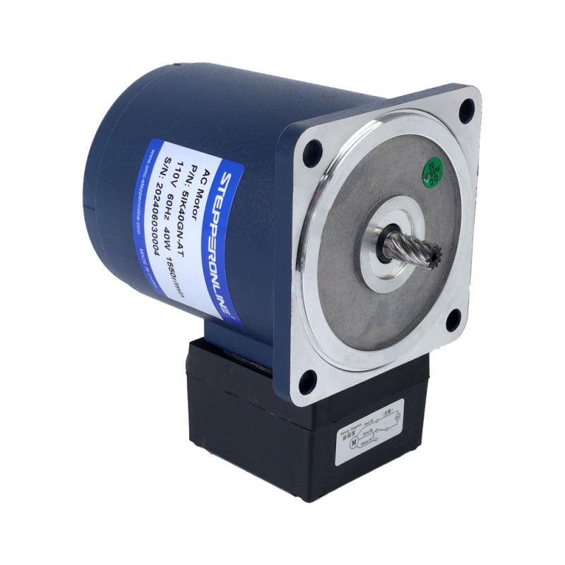 Eenfasig 110VAC 40W 60Hz Flens 90mm Overbrengingsverhouding 100:1 Spur-versnellingsbak AC-inductiemotor Eenfasig 110VAC 40W 60Hz Flens 90mm Overbrengingsverhouding 100:1 Spur-versnellingsbak AC-inductiemotor