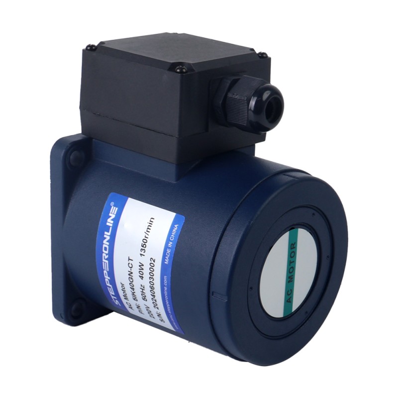 Eenfasig 220VAC 40W 50Hz Flens 90mm Overbrengingsverhouding 20:1 Spur-versnellingsbak AC-inductiemotor