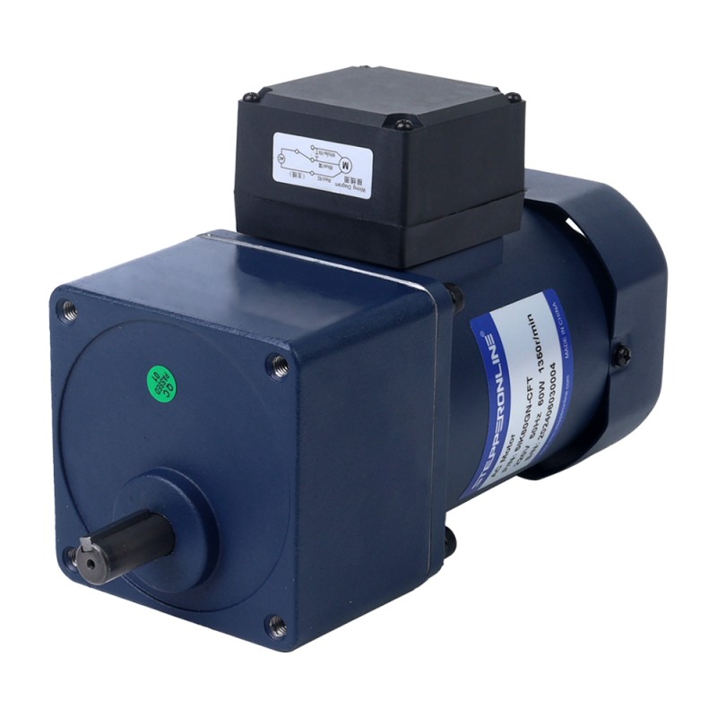 Eenfasig 110VAC 60W 60Hz Flens 90mm Overbrengingsverhouding 5:1 Spur-versnellingsbak AC-inductiemotor