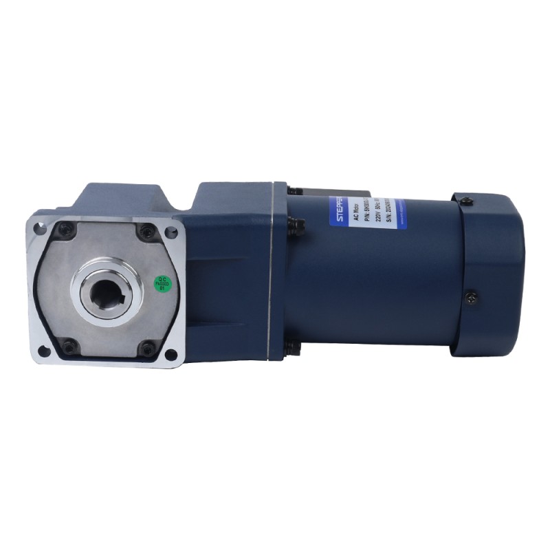 90W 220VAC 50Hz 90RPM 7,00Nm(991,28oz.in) Flens 90mm Rechthoekige versnellingsbak Holle as Eenfasige AC-inductiemotor - 5IK90GU-CFT/5GU15RC | StepperOnline