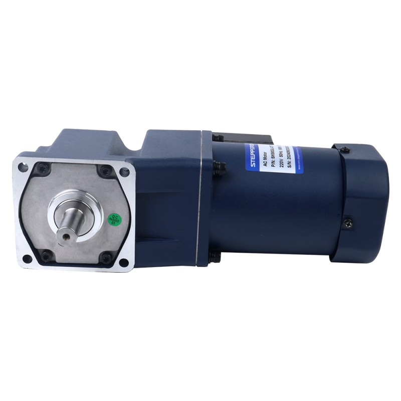 Drie fase 220VAC/380VAC 90W 50/60Hz Flens 90mm Overbrengingsverhouding 10:1 AC-inductiemotor met haakse versnellingsbak