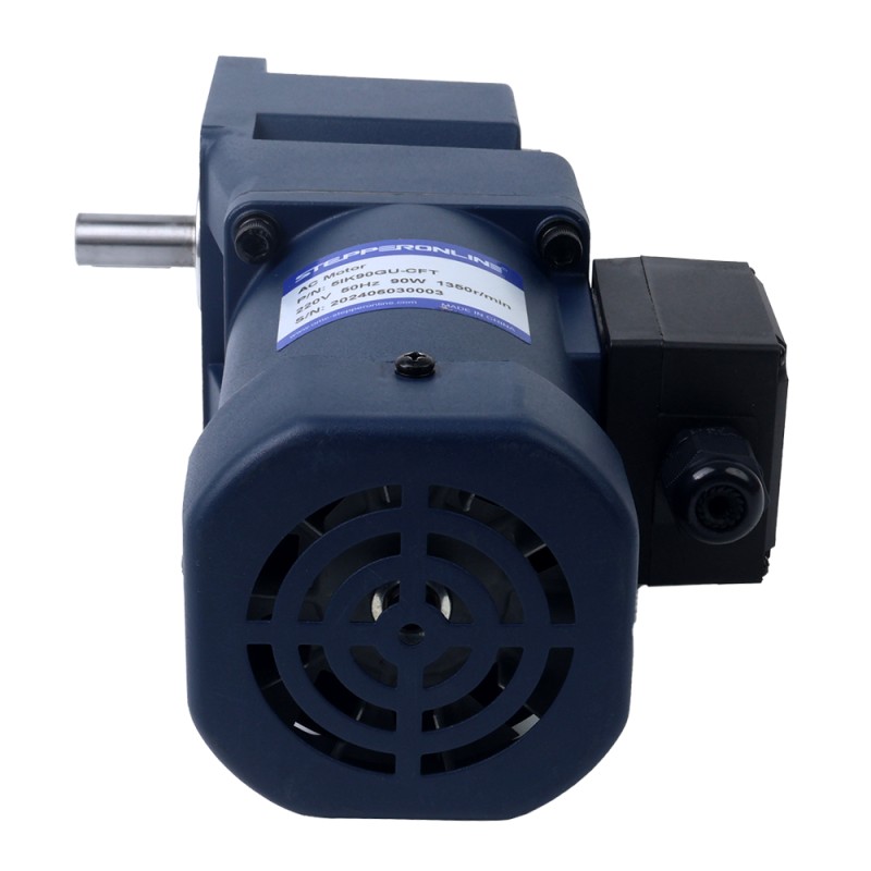 Drie fase 220VAC/380VAC 90W 50/60Hz Flens 90mm Overbrengingsverhouding 10:1 AC-inductiemotor met haakse versnellingsbak