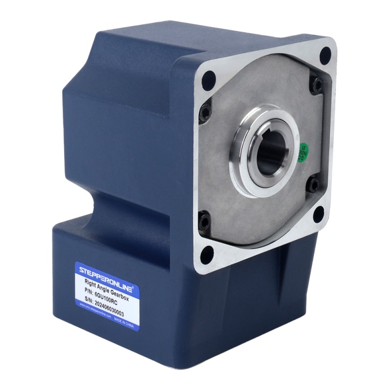 Eenfasig 220VAC 200W 50Hz Flens 104mm Overbrengingsverhouding 100:1 AC-inductiemotor met haakse versnellingsbak