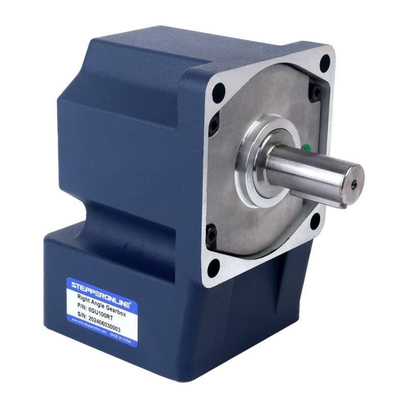 Eenfasig 220VAC 200W 50Hz Flens 104mm Overbrengingsverhouding 100:1 AC-inductiemotor met haakse versnellingsbak