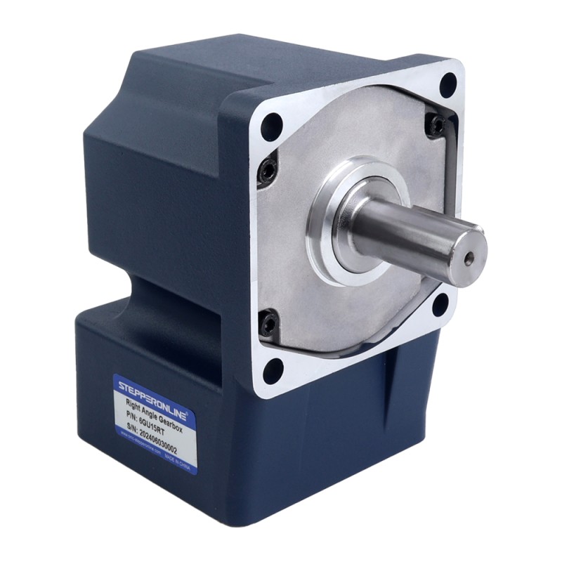 200W 220VAC/380VAC 50/60Hz 90RPM 15,00Nm(2124,17oz.in) Flens 104mm Haakse versnellingsbak Spiebaanas Driefasige AC-inductiemotor - 6IK200GU-S/S3FT/6GU15RT | StepperOnline