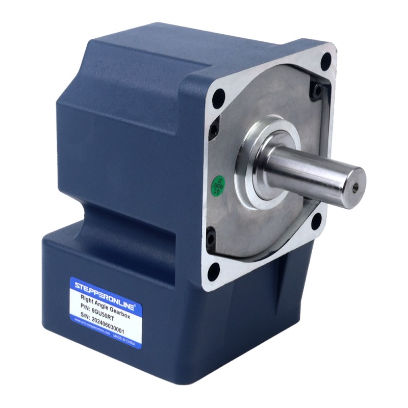 Eenfasig 220VAC 200W 50Hz Flens 104mm Overbrengingsverhouding 50:1 AC-inductiemotor met haakse versnellingsbak