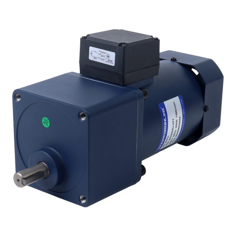 Eenfasig 220VAC 200W 50Hz Flens 104mm Overbrengingsverhouding 100:1 Spur-versnellingsbak AC-inductiemotor