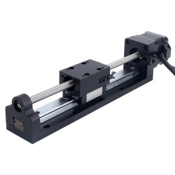 Nema 17 stappenmotor kogelomloopspindel lineaire actuator 1.5A slag 120mm 0.25Nm(35.40oz.in) leiden 2mm (0.07874") Nema 17 stappenmotor kogelomloopspindel lineaire actuator 1.5A slag 120mm 0.25Nm(35.40oz.in) leiden 2mm (0.07874")