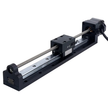 Nema 17 Stepper Lead Screw Lineaire Actuator 1.5A Slag 200mm 0.25Nm (35.40oz.in) Lood 6.35mm(0.25") met Sensor Nema 17 Stepper Lead Screw Lineaire Actuator 1.5A Slag 200mm 0.25Nm (35.40oz.in) Lood 6.35mm(0.25") met Sensor