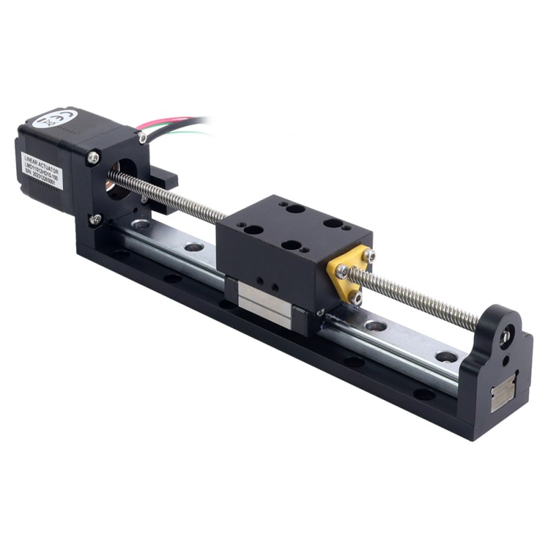Nema 11 Stepper Lineaire Actuator met loodschroef 1.0A Slag 100mm 0.05Nm (7.08oz.in) Lood 5.08mm (0.2) met Sensor - LMD11S12HD10-100 | StepperOnline Nema 11 Stepper Lineaire Actuator met loodschroef 1.0A Slag 100mm 0.05Nm (7.08oz.in) Lood 5.08mm (0.2) met Sensor - LMD11S12HD10-100 | StepperOnline