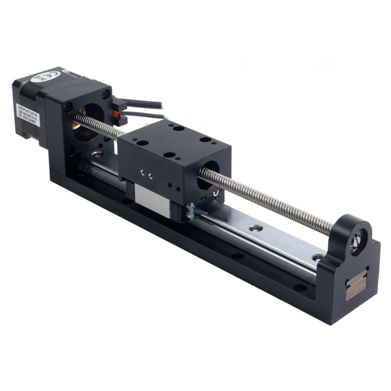 Nema 14 Stepper Lead Screw Lineaire Actuator 1.5A Slag 120mm 0.14Nm (19.83oz.in) Lood 6.35mm (0.25) met Sensor - LMD14S13RF15-120 | StepperOnline