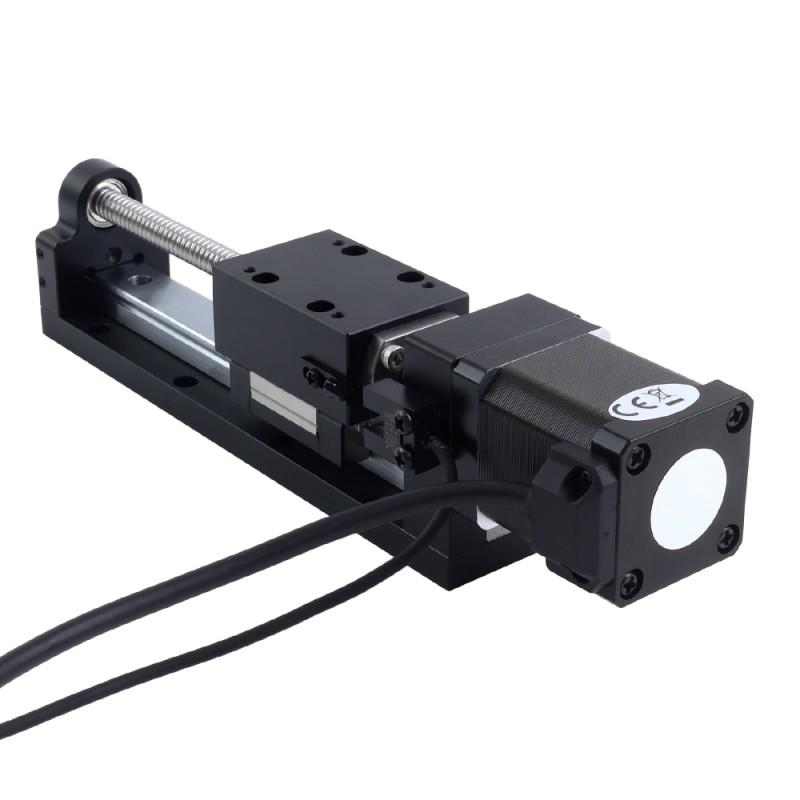 Nema 14 stappenmotor kogelomloopspindel lineaire actuator 1.5A Slag 80mm 0.20Nm(28.32oz.in) Spoeding 1mm(0.03937) - LMD14S18BSB15-080 | StepperOnline
