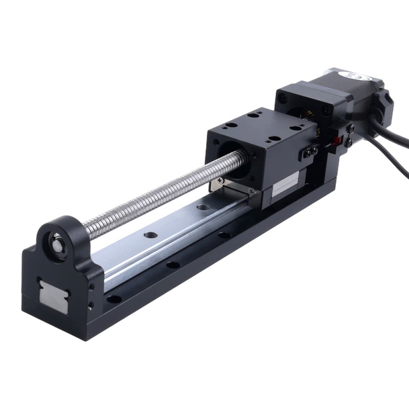 Nema 14 stappenmotor kogelomloopspindel lineaire actuator 1.5A Slag 200mm 0.20Nm(28.32oz.in) Spoeding 5mm(0.19685) - LMD14S18BVB15-200 | StepperOnline