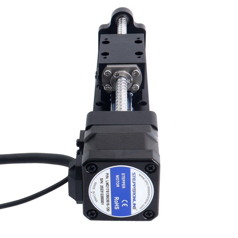 Nema 17 stappenmotor kogelomloopspindel lineaire actuator 1.5A slag 120mm 0.25Nm (35.40oz.in) leiden 4mm (0.15748) met Sensor - LMD17S13BDB15-120 | StepperOnline Nema 17 stappenmotor kogelomloopspindel lineaire actuator 1.5A slag 120mm 0.25Nm (35.40oz.in) leiden 4mm (0.15748) met Sensor - LMD17S13BDB15-120 | StepperOnline