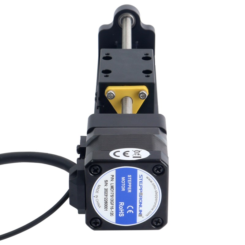 Nema 17 Stepper Lead Screw Lineaire Actuator 1.5A Slag 120mm 0.25Nm (35.40oz.in) Lood 2.54mm (0.1) met Sensor - LMD17S13GF15-120 | StepperOnline