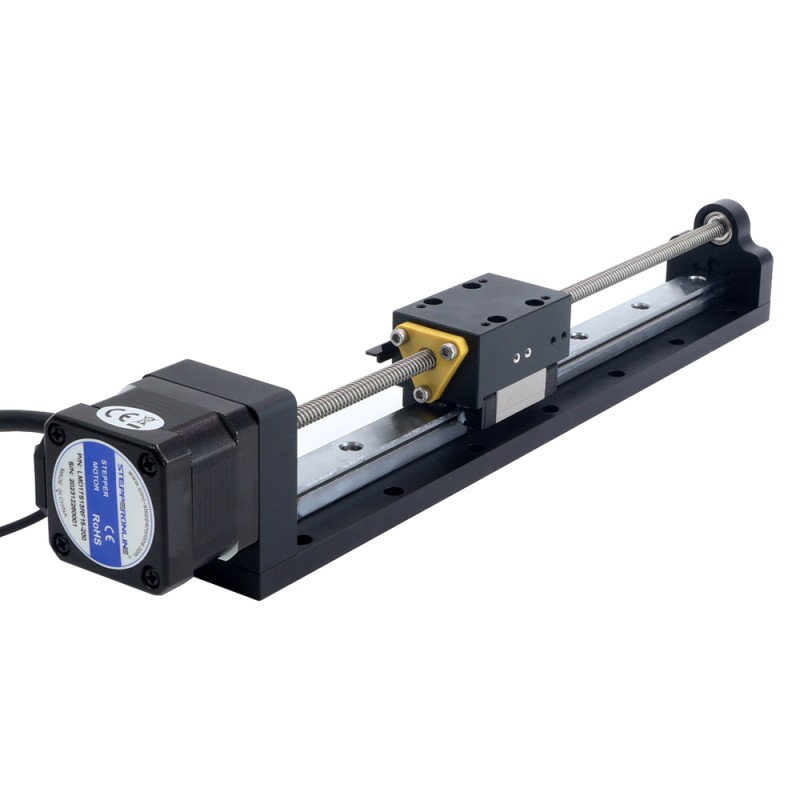 Nema 17 Stepper Lead Screw Lineaire Actuator 1.5A Slag 200mm 0.25Nm (35.40oz.in) Lood 6.35mm(0.25) met Sensor - LMD17S13RF15-200 | StepperOnline