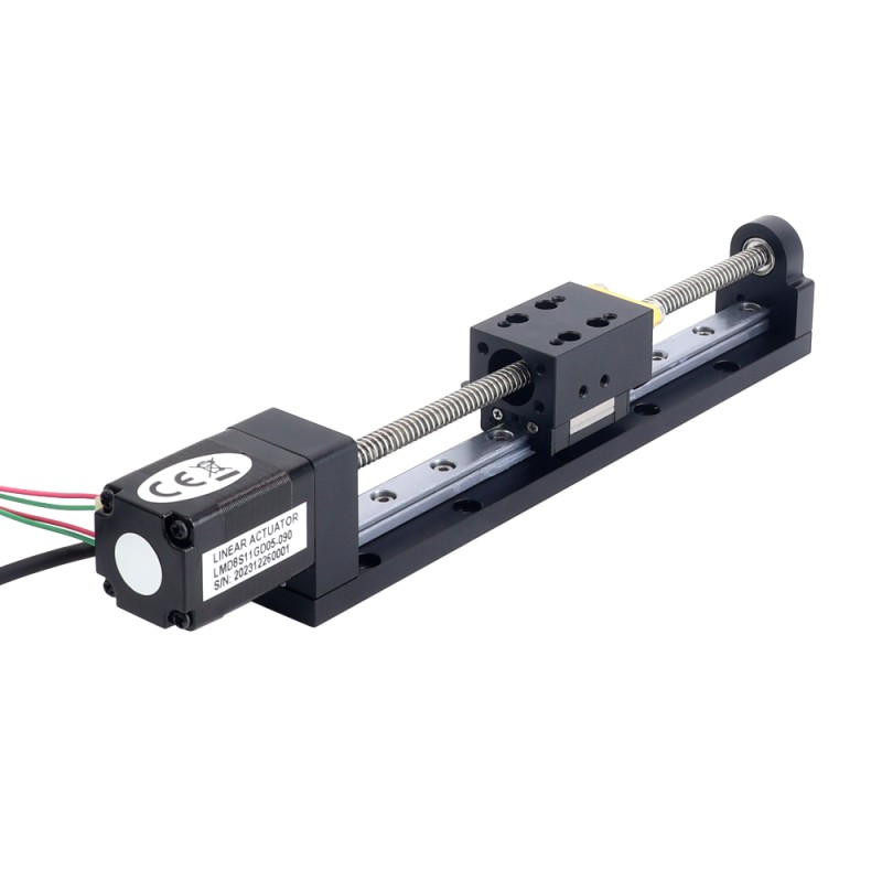 Nema 8 Stepper Lineaire Actuator met loodschroef 0,5A Slag 90mm 0,01Nm (1,416oz.in) Lood 2,54mm(0,1) met Sensor - LMD8S11GD05-090 | StepperOnline