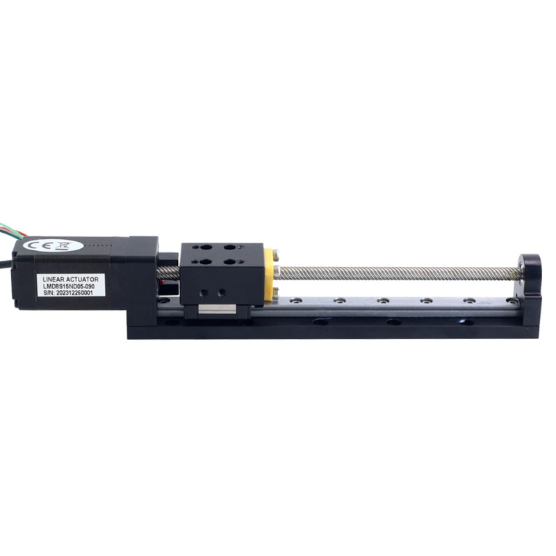 Nema 8 Stappenmotor Leidschroef Lineaire Actuator 0.5A Slag 90mm 0.02Nm(2.832oz.in) Spoed 10.16mm(0.4) met Sensor - LMD8S15ND05-090 | StepperOnline