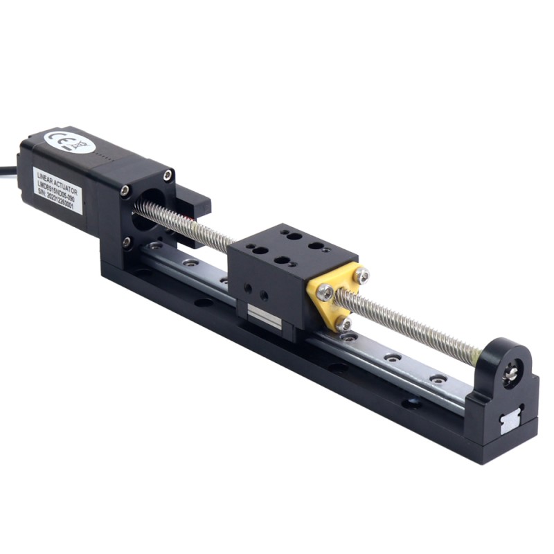 Nema 8 Stappenmotor Leidschroef Lineaire Actuator 0.5A Slag 90mm 0.02Nm(2.832oz.in) Spoed 10.16mm(0.4) met Sensor - LMD8S15ND05-090 | StepperOnline