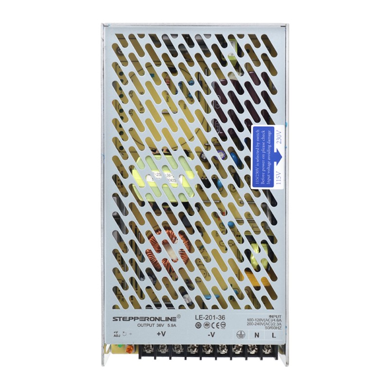 201 W 36V 5.9A 115/230V Schakelende Voeding Stappenmotor CNC Router Kits - LE-201-36 | StepperOnline