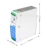 120W 12V 10.0A 85-264VAC/120-370VDC DIN Rail schakelende voeding