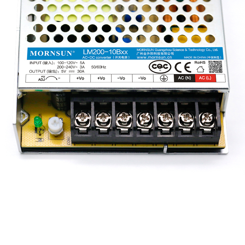200W 24V 8.8A 176-264VAC/240-370VDC schakelende voeding