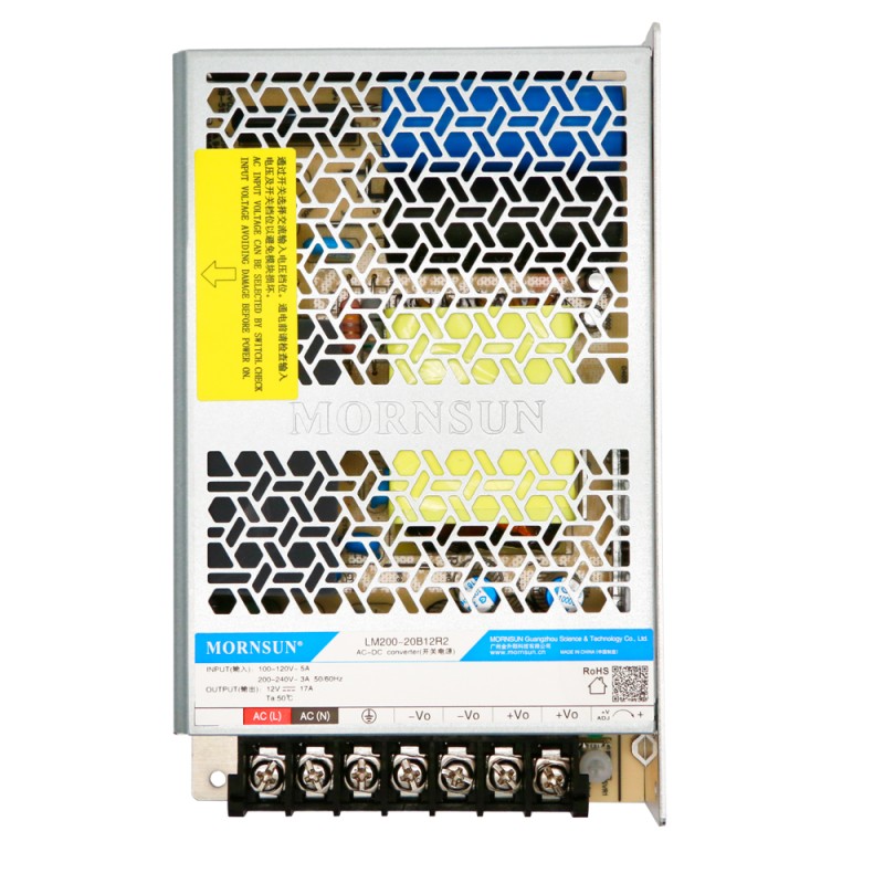 200W 24V 8.8A 90-132VAC/180-264VAC schakelende voeding